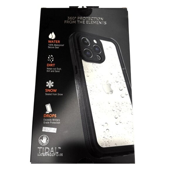 Body Glove iPhone 15 Pro Black/Clear Tidal Waterproof 6ft Drop Phone Case NEW - Picture 3 of 7